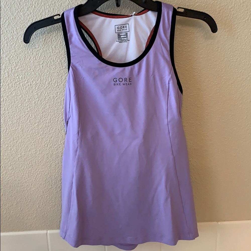 Gore cycling tank, med, light purple